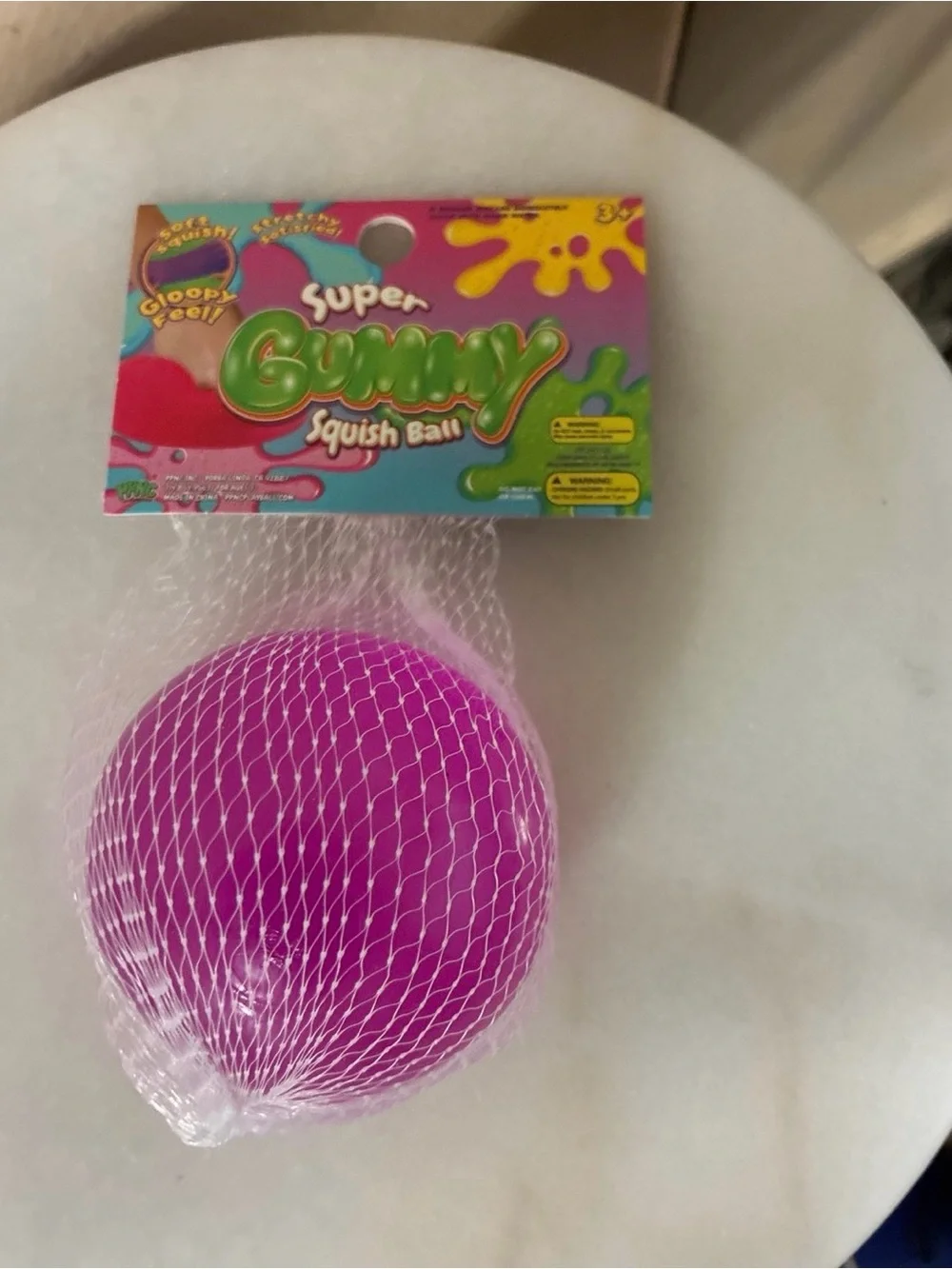 Super Gummy Squish Ball - Purple